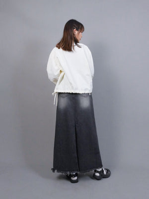 (2 COLORS) SHAER DENIM SKIRT