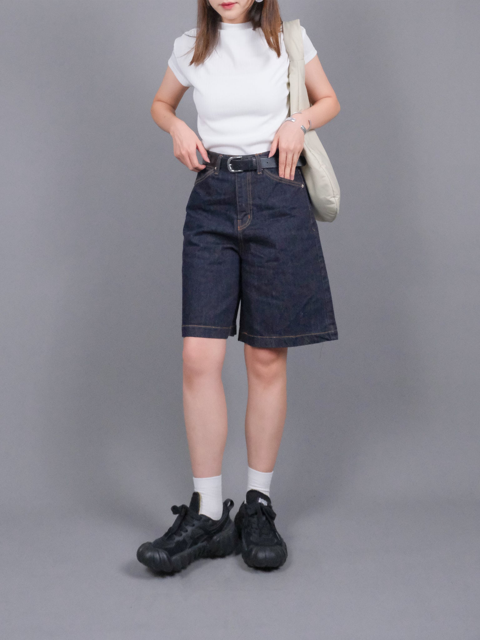 (2 COLORS) PITKA DENIM SHORTS