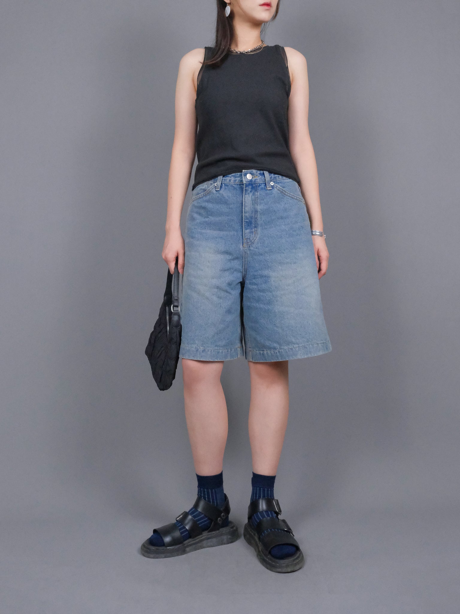 (2 COLORS) PITKA DENIM SHORTS