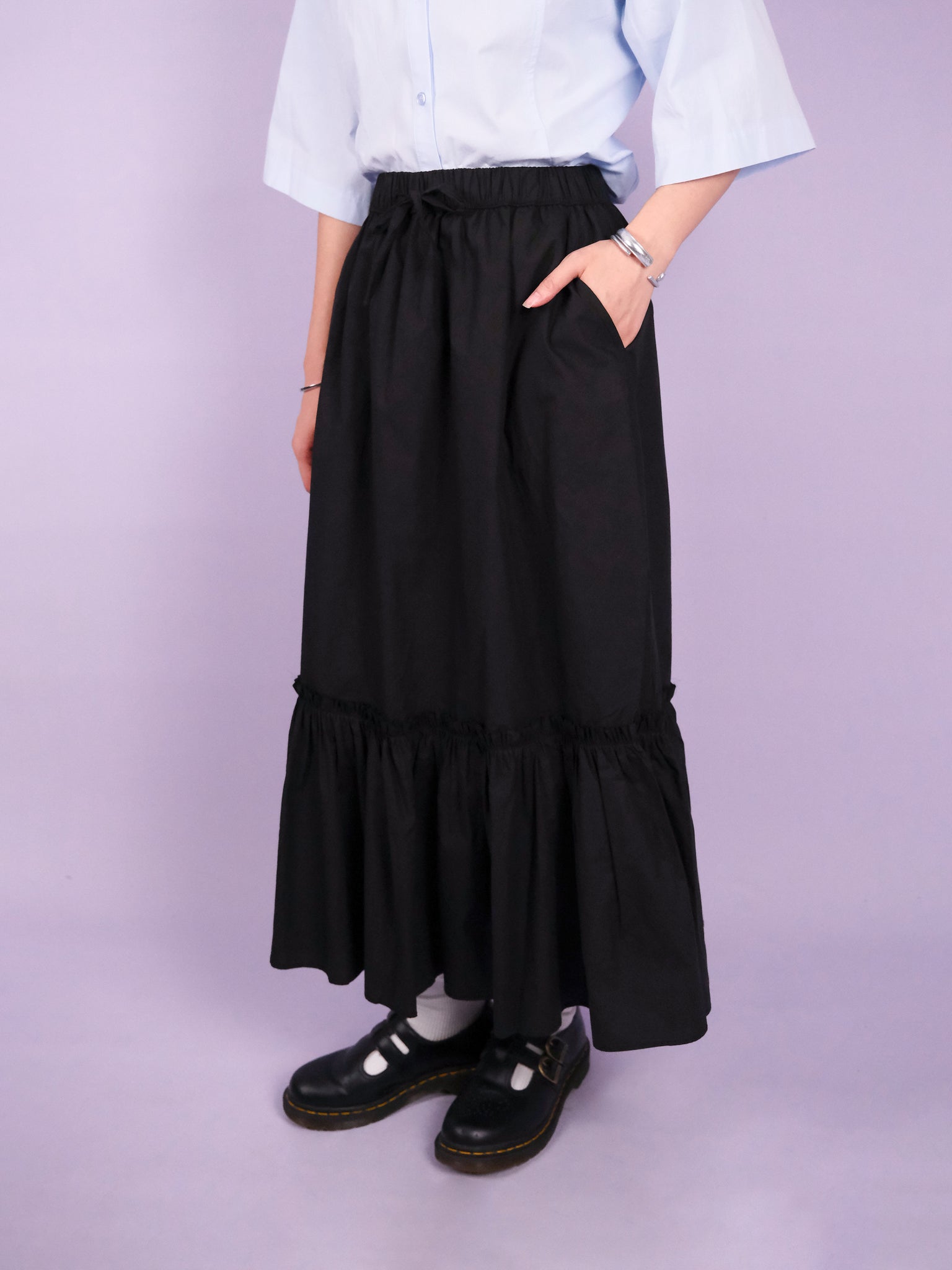 (2 COLORS) PIGE SKIRT