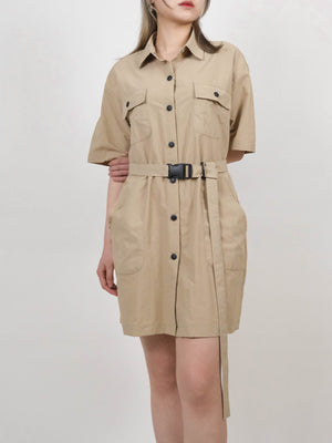 (2 COLORS) GANYA SHIRT DRESS