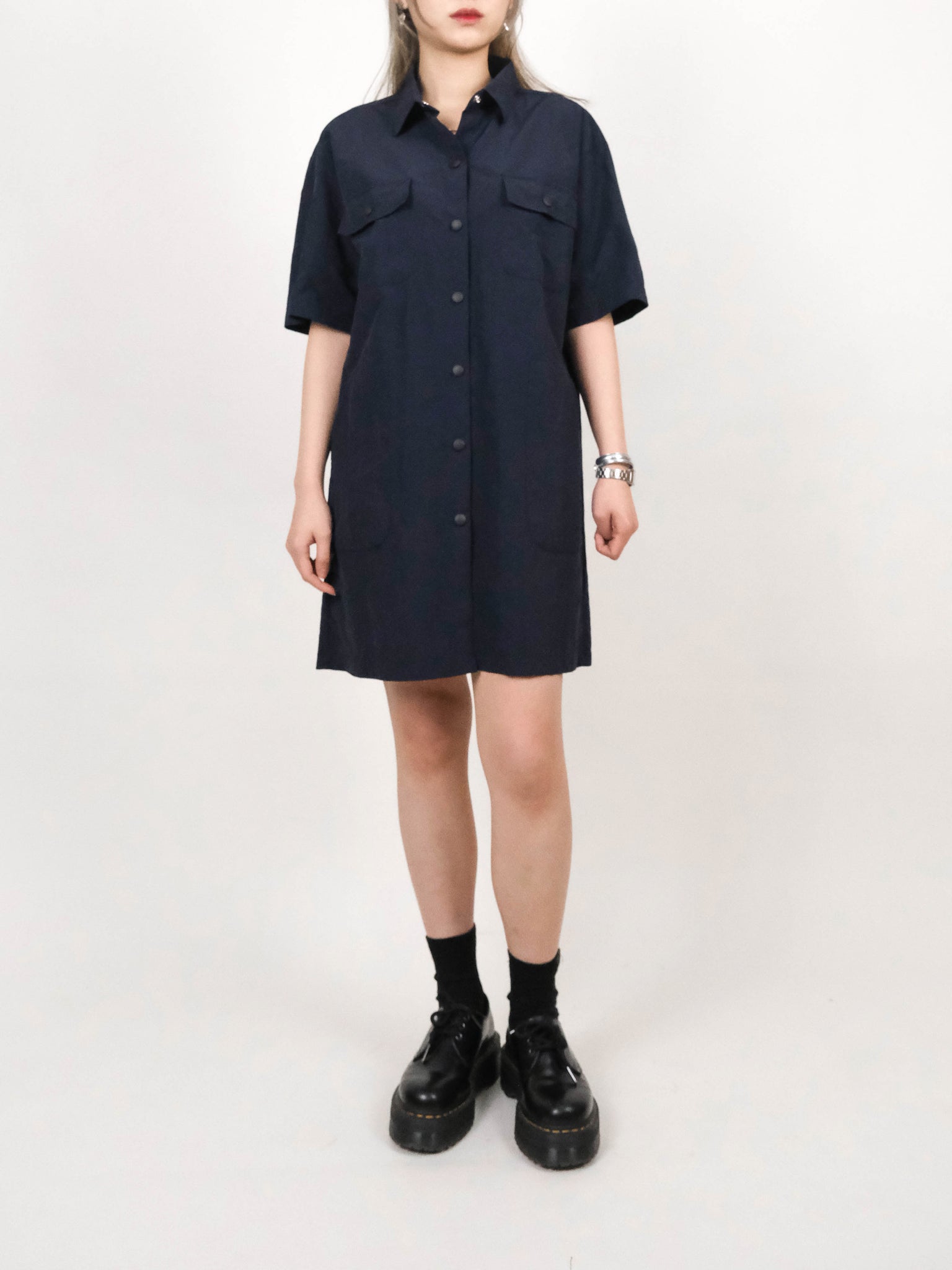 (2 COLORS) GANYA SHIRT DRESS