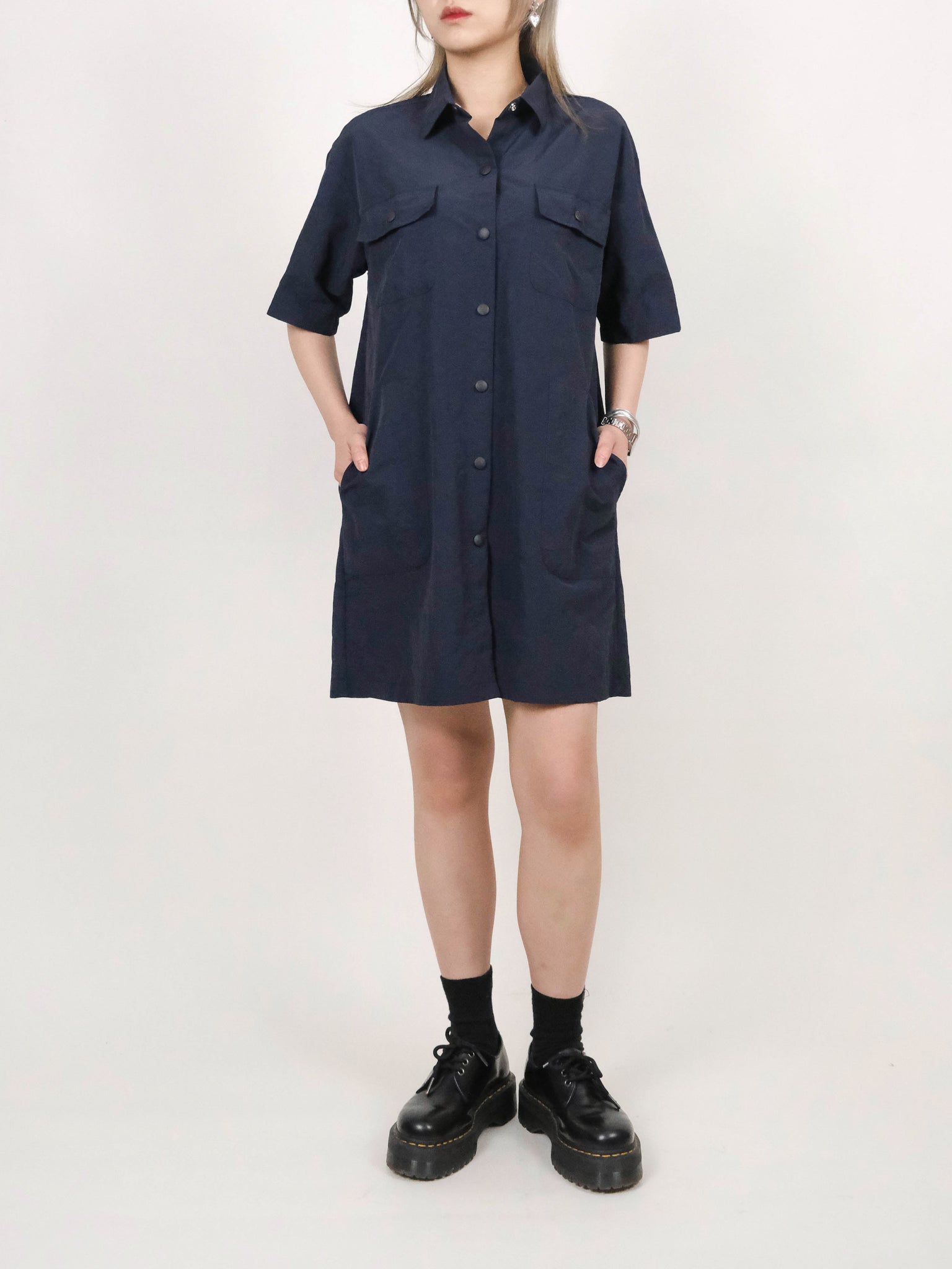 (2 COLORS) GANYA SHIRT DRESS