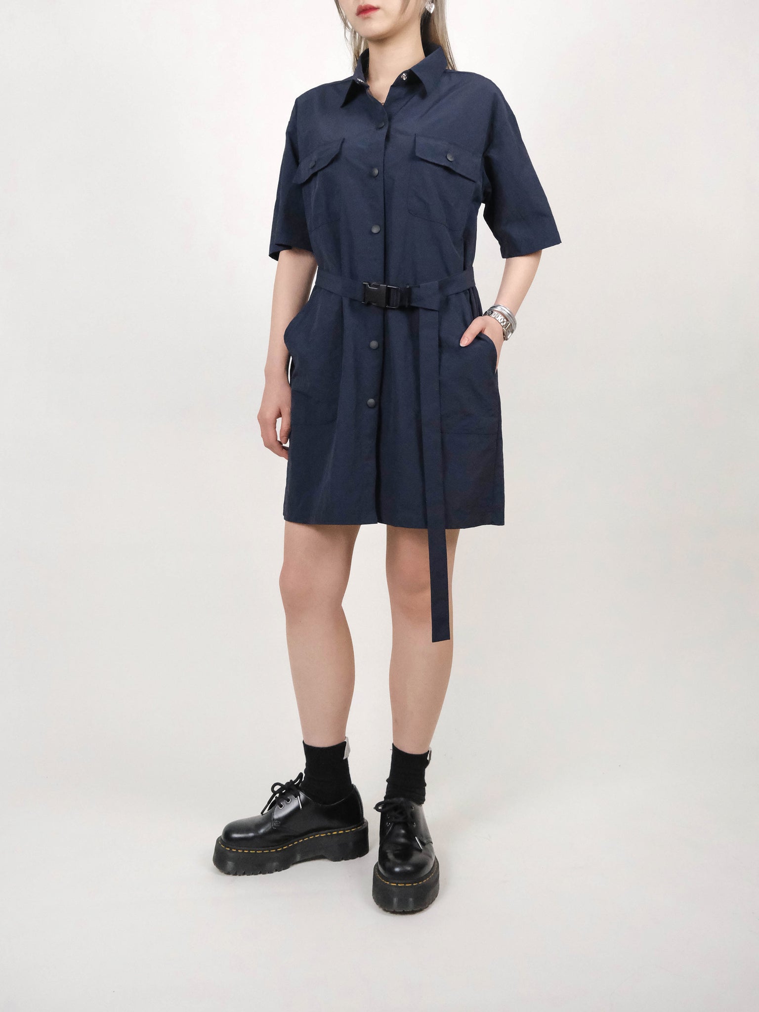 (2 COLORS) GANYA SHIRT DRESS