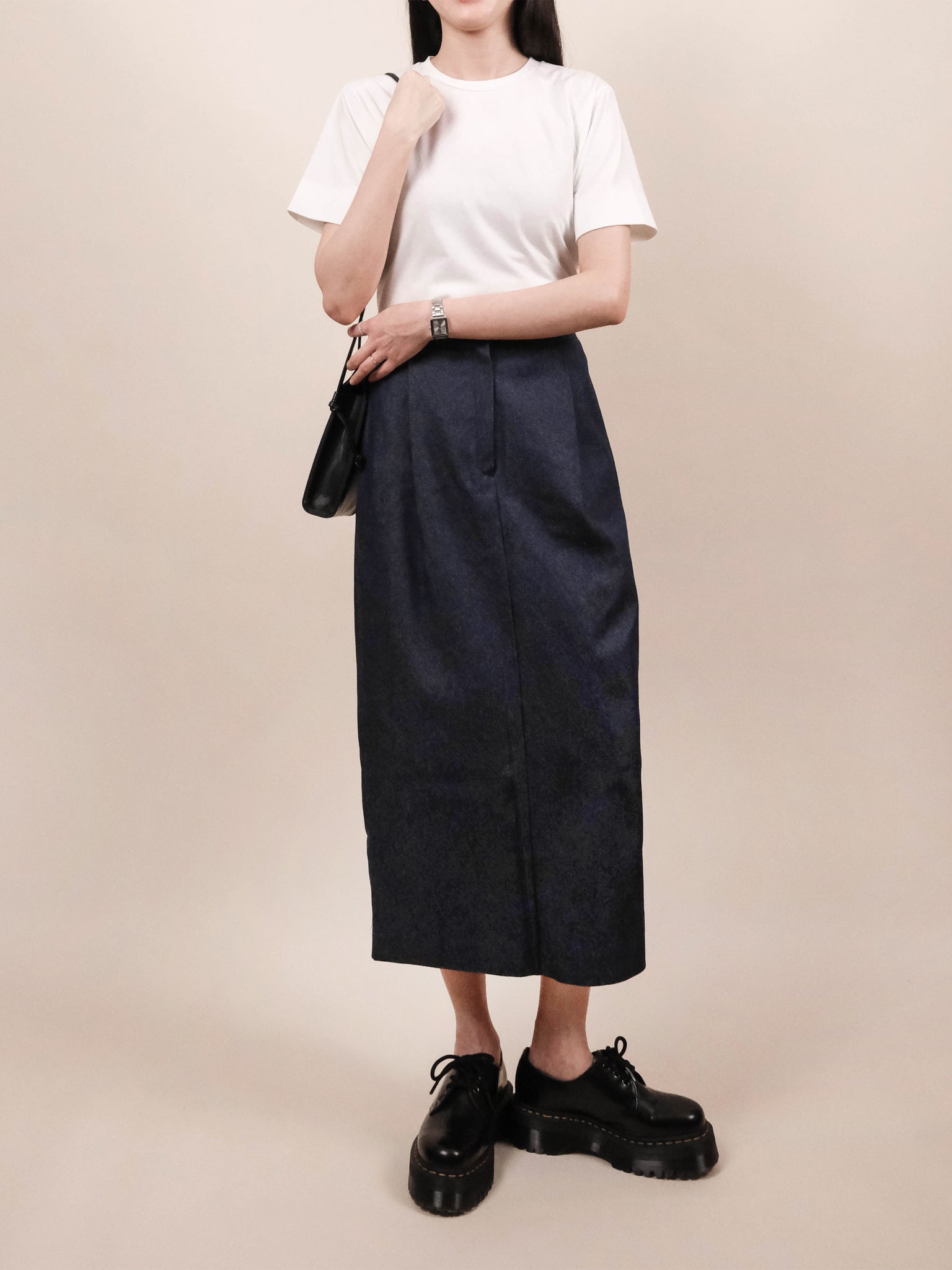 (2 COLORS) KIRE DENIM SKIRT