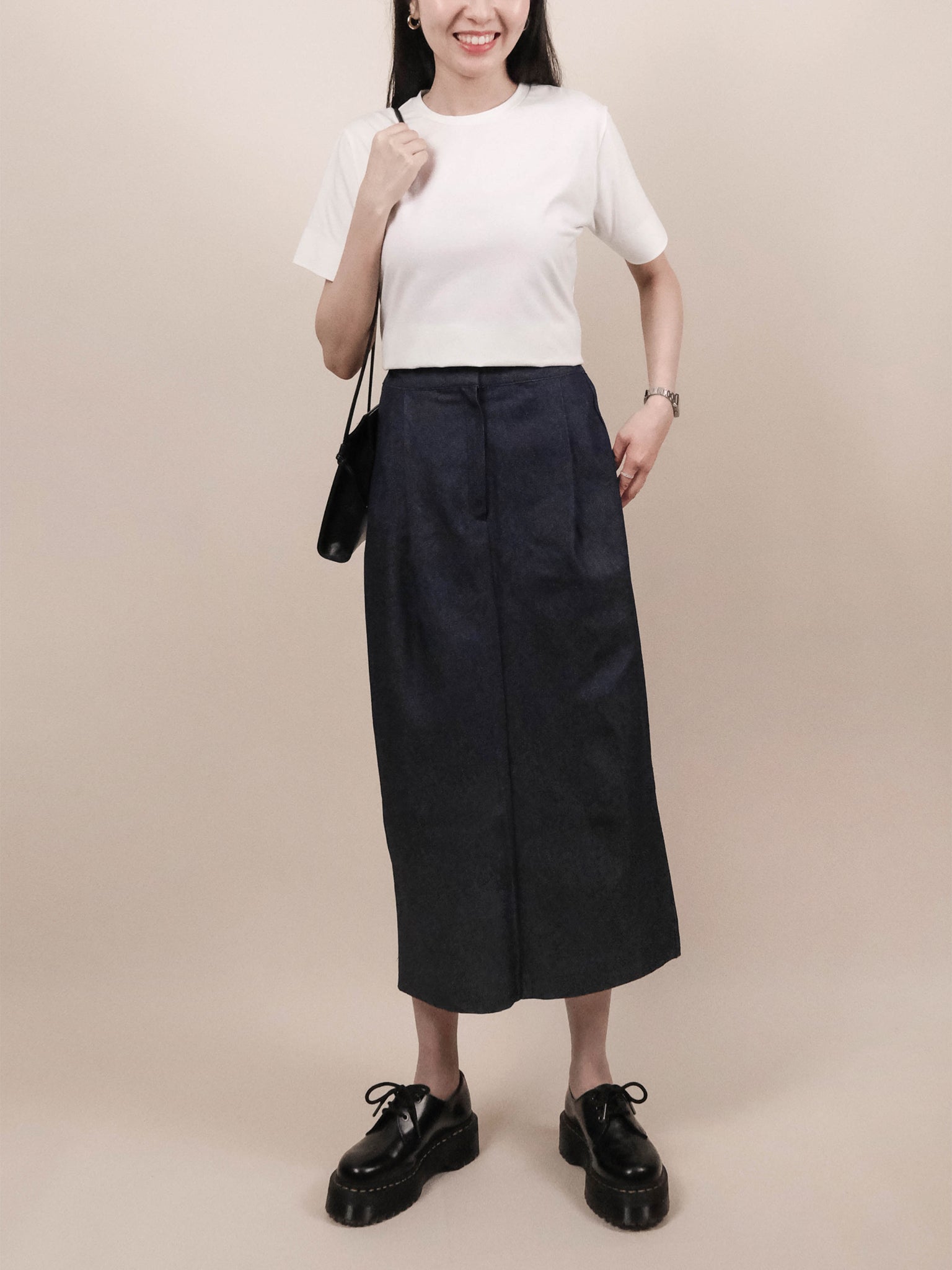 (2 COLORS) KIRE DENIM SKIRT