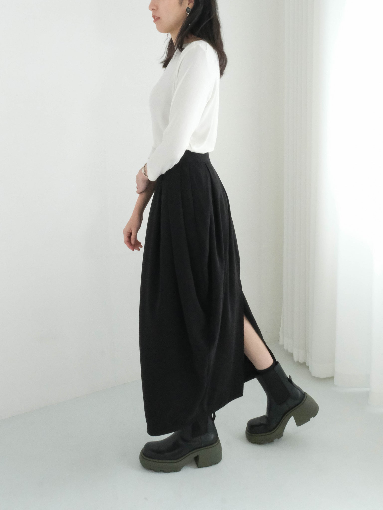 (2 COLORS) BORU SKIRT