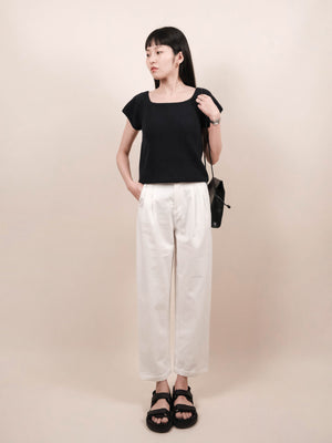 (2 COLORS) PILE PLEAT PANTS